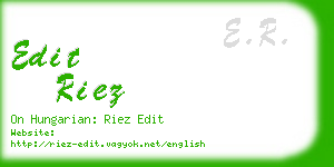 edit riez business card